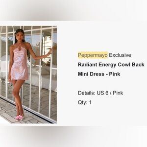 Peppermayo Exclusive Pink Mini Dress